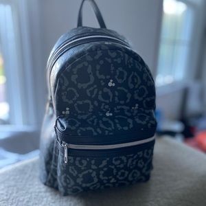 Authentic Disney parks mini backpack, leopard print